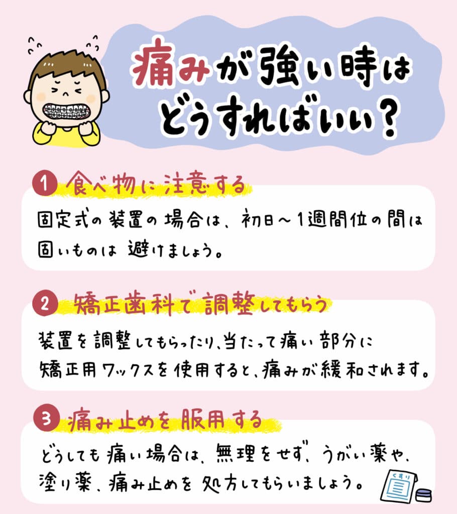 子供の矯正は痛いの？_5_子どもの矯正治療における痛みについて解説。個人差や装置の種類による違い、痛みが出やすい3パターン、対処法も紹介。