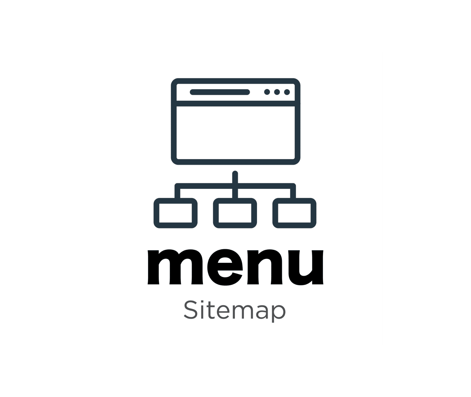 menu_sitemap_総合メニューを示すインフォグラフィック - 小児歯科・矯正のコンテンツ一覧（サイトマップへ）